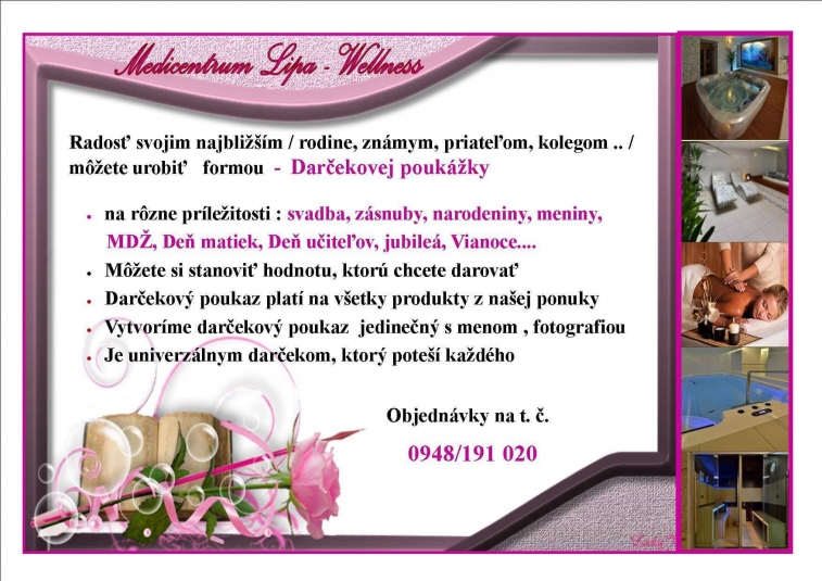 Poukážky a permanentky Poukážky a permanentky